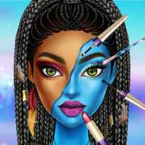 Blue Girls Makeup