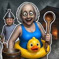 Granny in Sauna