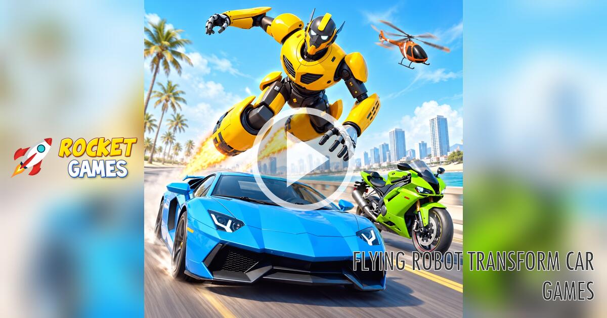 Animal Rts Game Flying Robot Transform Car Games 🕹️ Play Now for Free | RocketGames