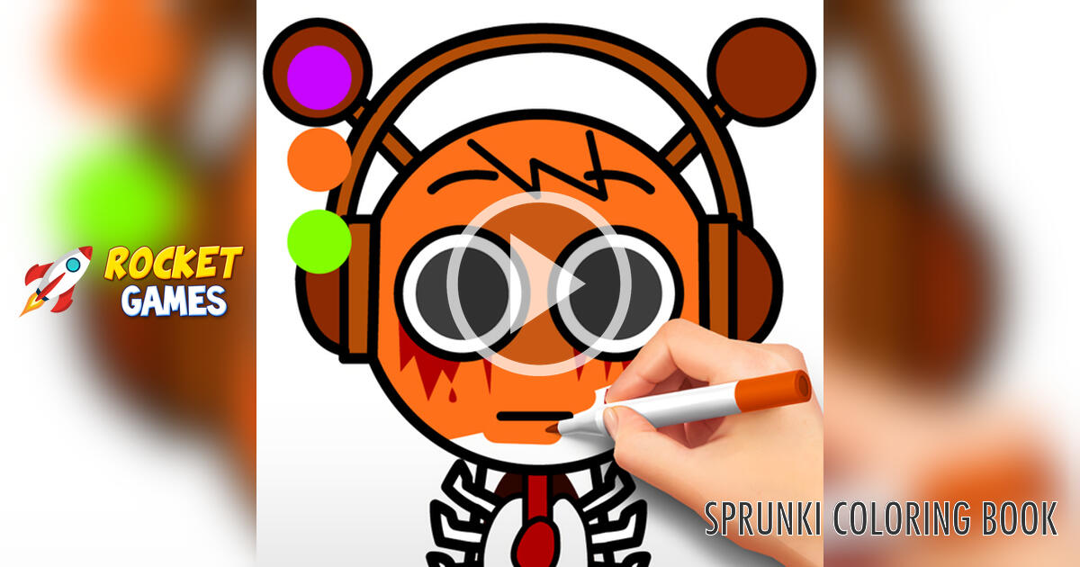 Sprunki Coloring Book 🕹️ Play Now for Free | RocketGames